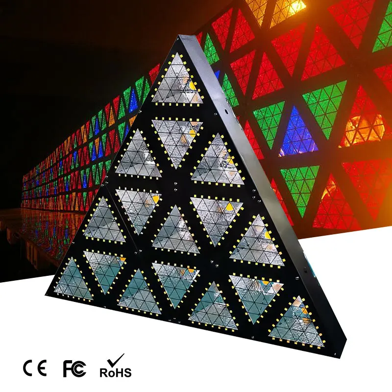 Сценический светильник SailWin DMX стробоскопический диммер RGB pix-3x светодиодное Ретро треугольное Панельное матричное освещение для клубного концертного диско-мероприятия
