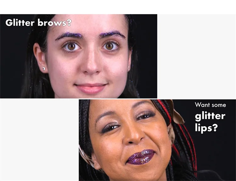 Sparkling Girls Biodegradable Light Blue Platinum Lip Gel Glitter Chunky Reflective UV Body Chameleon Glitter Gel For Kids Hair