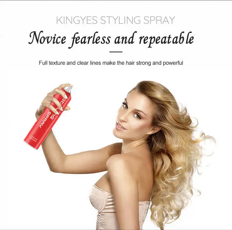Hot Selling Private label hair styling spray harmless molding hair spray Strong Holding Hairspray for men
