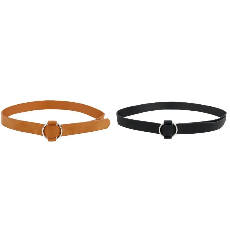 PU Belt With Metal Buckle 4.5cm PU  Custom Women Belt