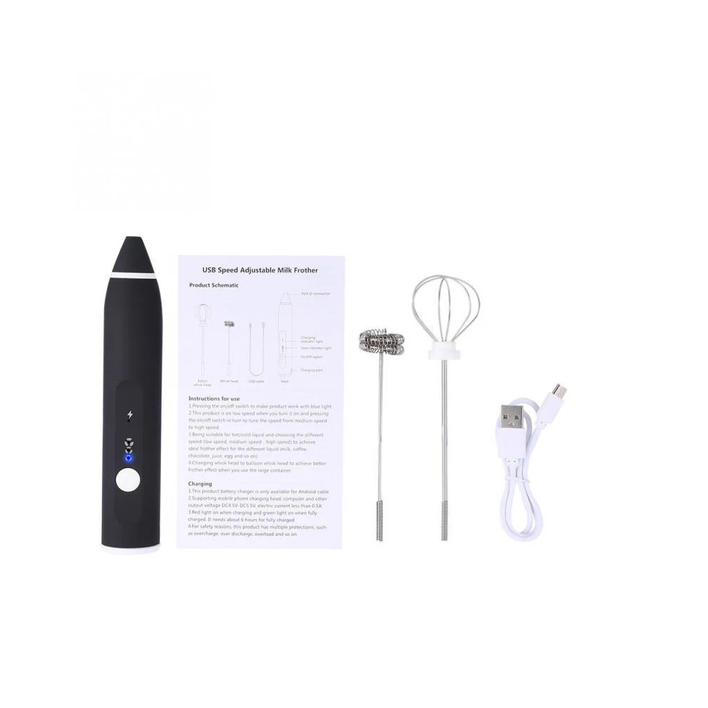 2020 High Quality USB charging handheld automatic milk frother foam maker for kitchen