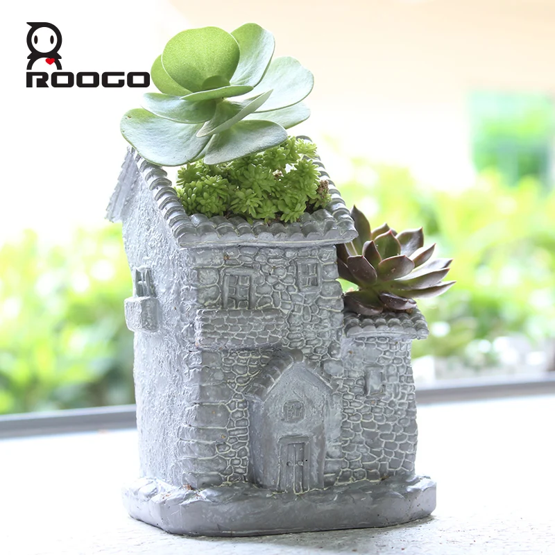  Roogo home 2017 оптовая продажа винтажный Рождественский горшок для растений контейнеры суккулентов цветочные вазы/цветочный сада