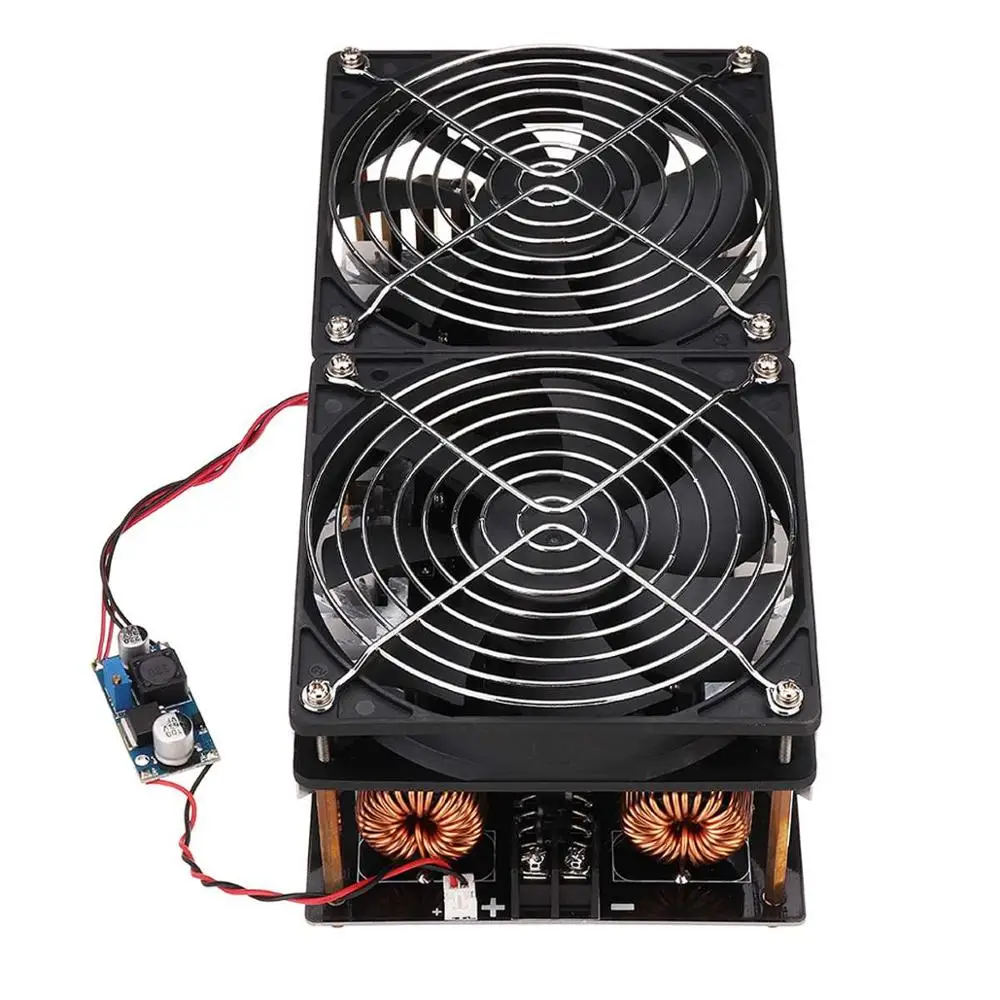 1800W 40A ZVS Induction Heating Board Module Heater DIY Flyback Driver Heater+Tesla Coil+Fan