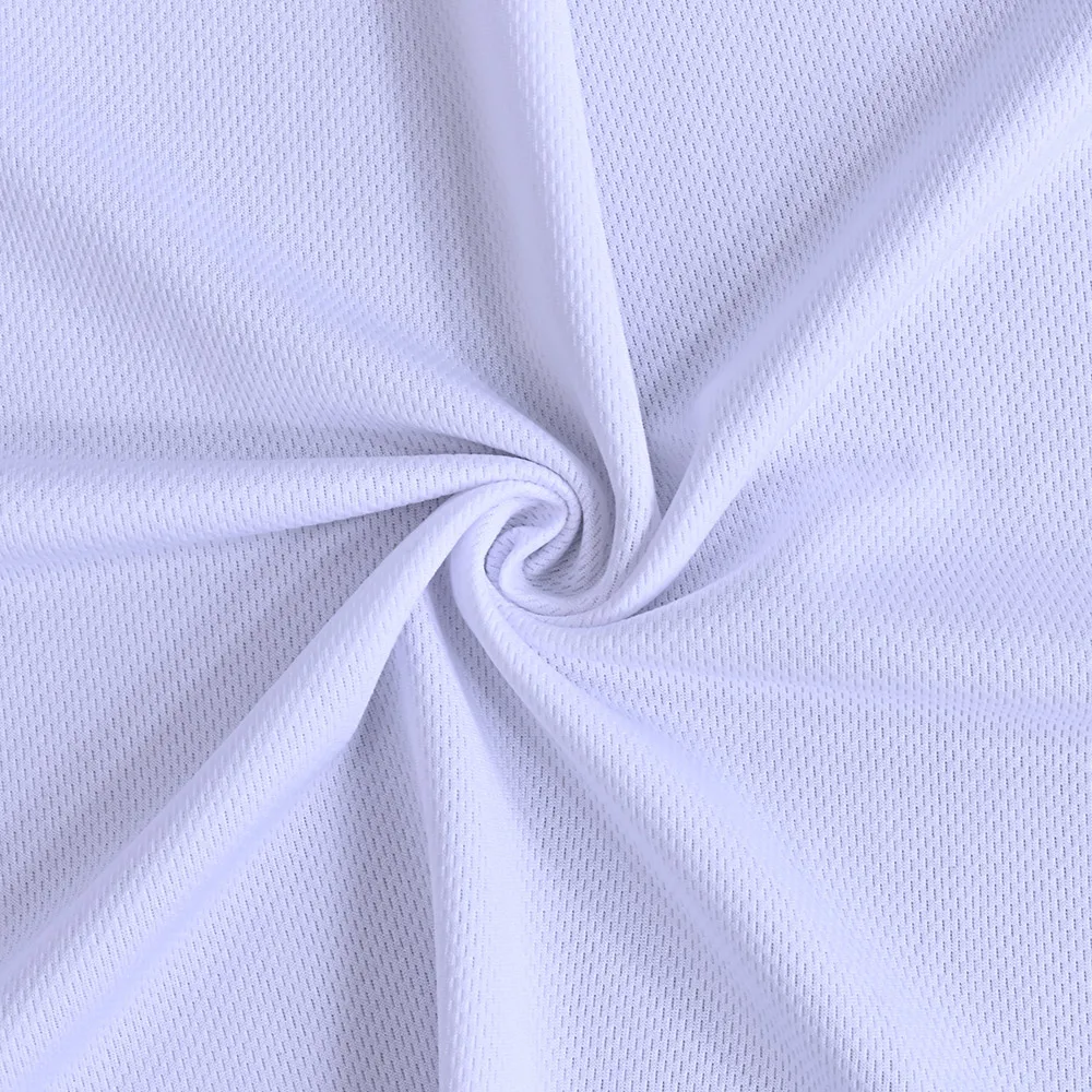 100% Polyester Interlock Bird Eye Mesh Fabric Stretch Knitted Interlock Lining Fabric