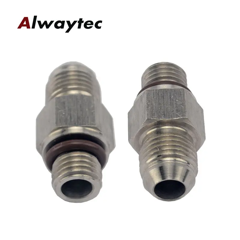 AN6  Stainless Steel Banjo Eye Brake PTFE Hose Fitting/Hose Ends Adapter For Car Auto Motorcycle 180 Degree/90 Degree/45Degree