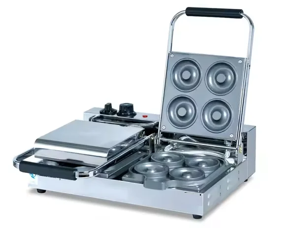 Wholesale price commercial small Electric Donut Machine/Doughnut Making Machine/double plates Snack Machine Vending For Home