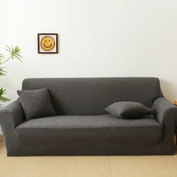 3 Types Fabric Stretch Sofa Cover for Living Room Elastic Sofa Slipcover Sectional Couch Cover Furniture Protector 1/2/3/4 Seat