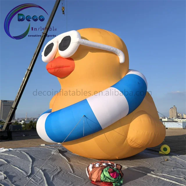 Inflatable Yellow Duck Giant Advertising Inflatable for Party and Promotion Balloon Costume Mascot Model