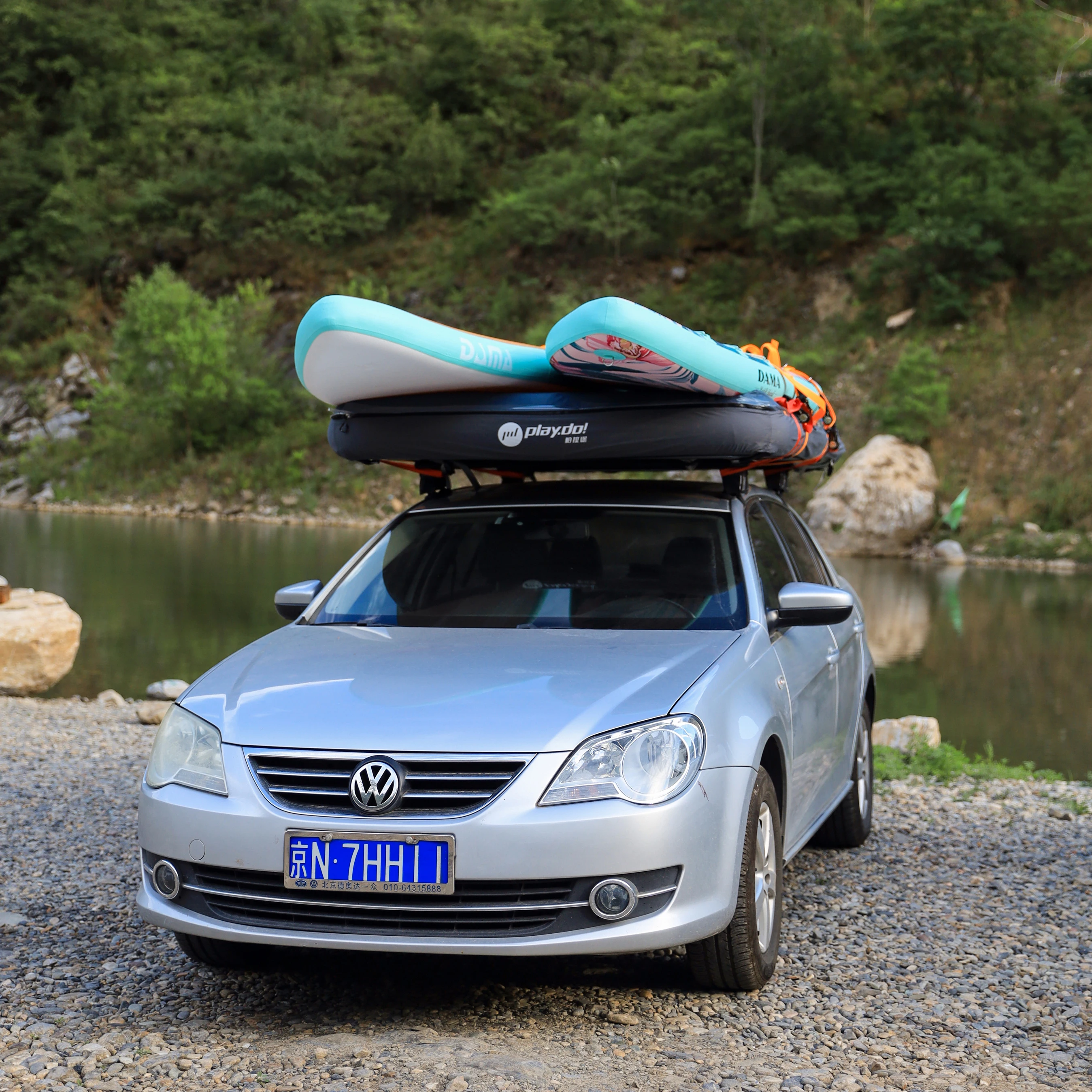 Play Do Outdoor Camping Floating Automatic Inflatable Car Rooftop Tent glamping tents for sale car roof top tent