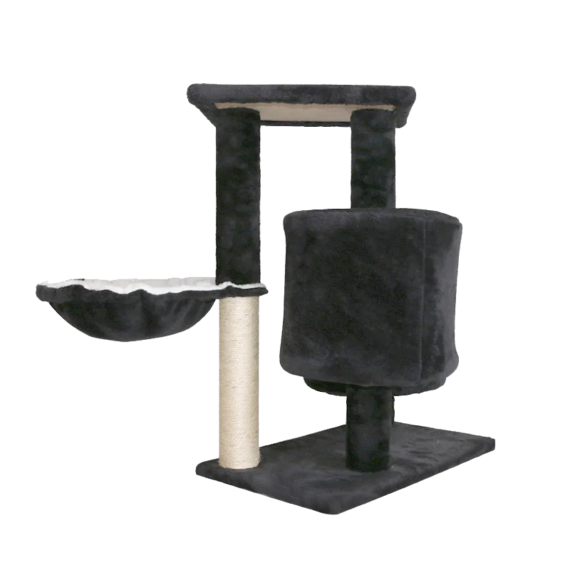 Manufacture Sisal Cat Jump Platform Basket Scratching Post Kitty Kitten Cat Pet Furniture Activity Center House Condo Tree Tower