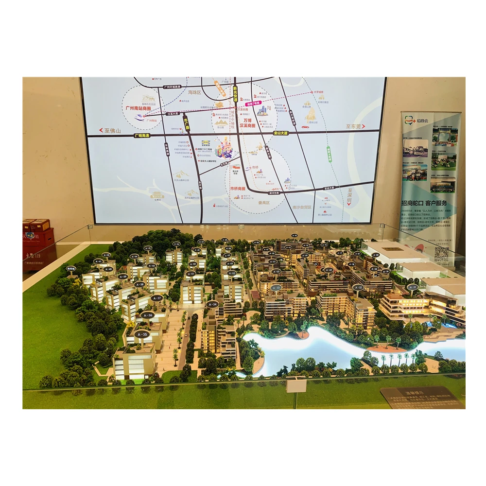 2022 new Latest Contemporary Scenery Model and land layout scale model for showing  building models