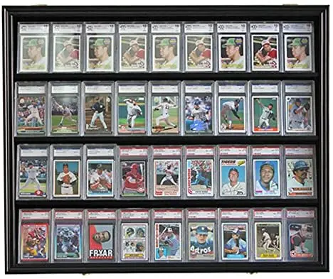 
custom baseball card display case single graded baseball card display case baseball card display case wall mount 