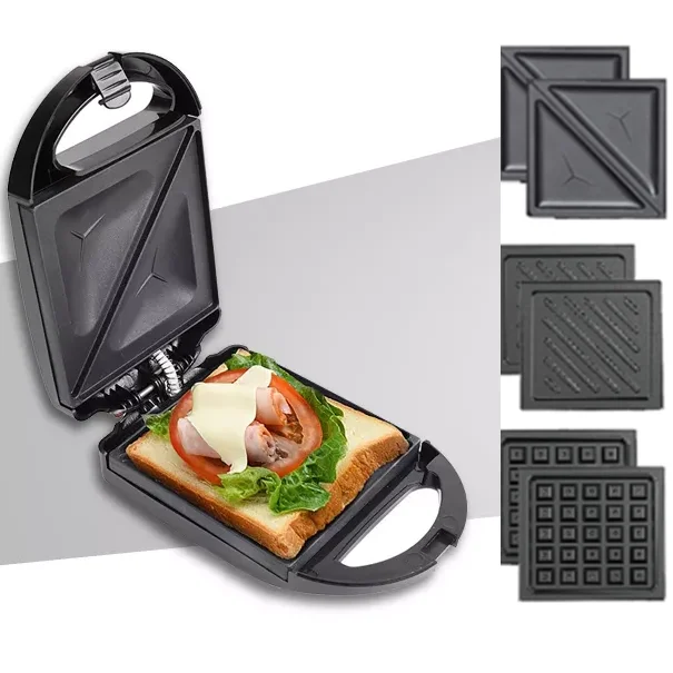 Amazon hot sandwich maker with changeable plates/ 2 slice sandwich makers machine  egg sandwich makers  toaster machine