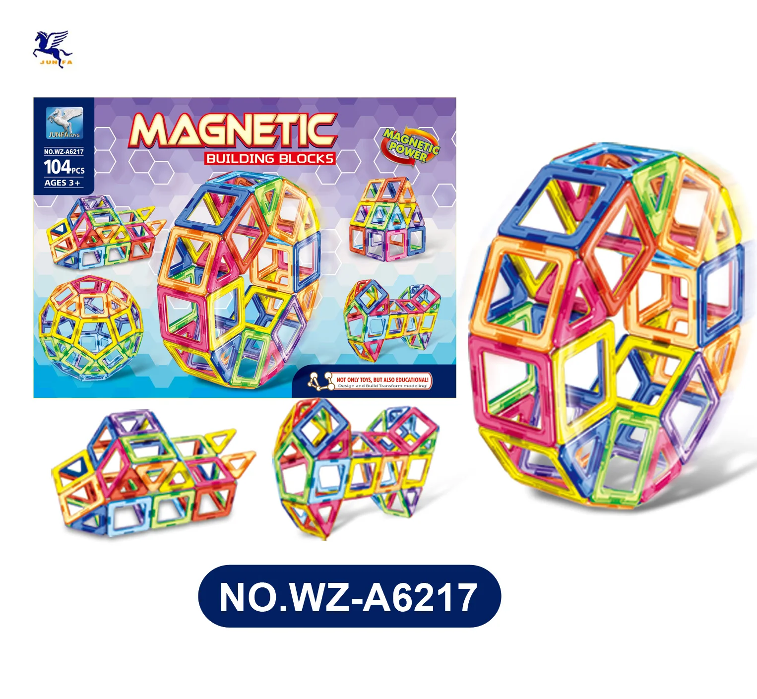 diy kids 3d educational construction magnet tiles building blocks toys sets