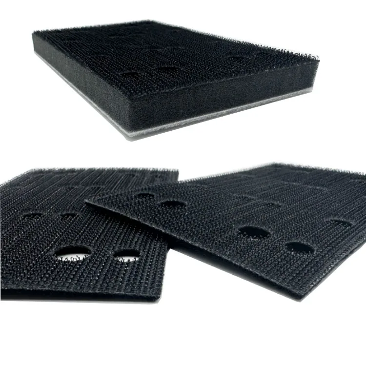 80*130mm 16 Holes Soft Interface Hook and Loop Sanding Cushion Sponge Protective Protection Pad for  489252 RTS 400