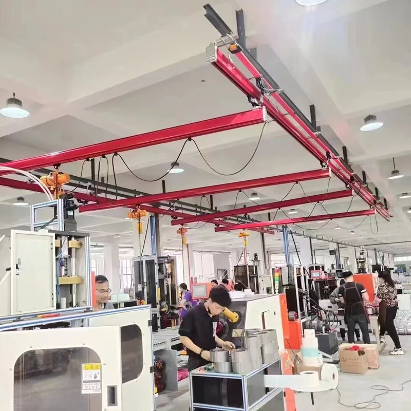 workshop european   1000 kg 1 ton 2 ton electric magnetic overhead crane 3 ton price 2  kbk light system kbk flexible crane