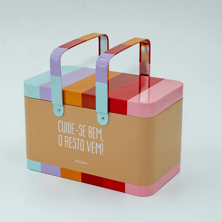 
 Прямоугольные жестяные банки для печенья, шоколада, подарочных открыток  