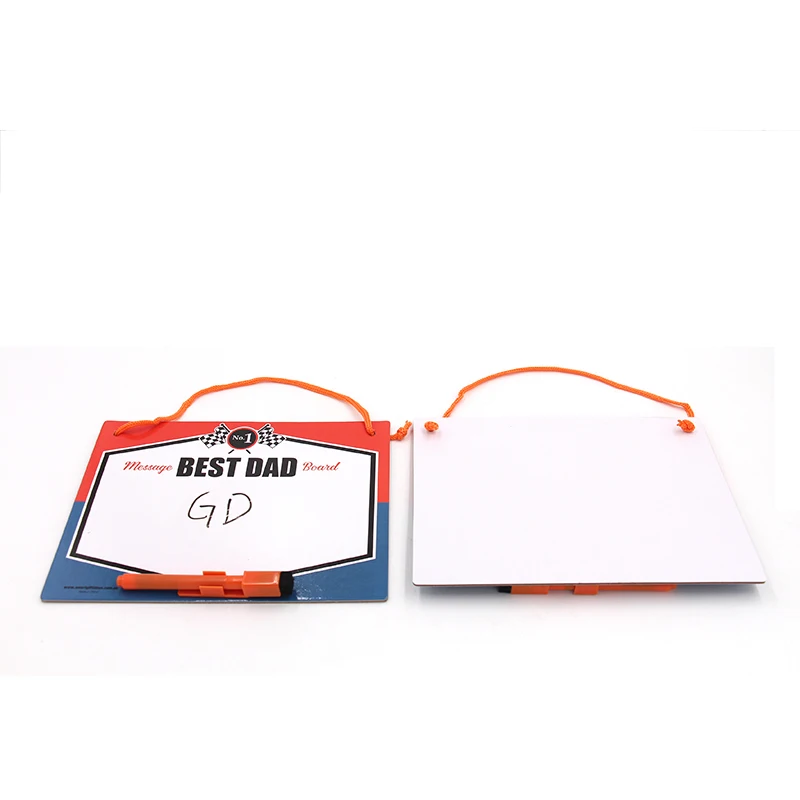 Custom kids fridge magnet whiteboard magnetic writing board for gifts/ hanging cardboard whiteboard