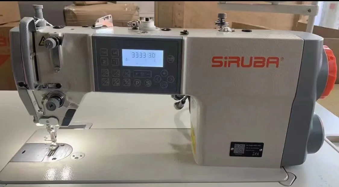 Хорошее качество Китай Siruba 7200C компьютеризированная одноигольная швейная машина с прямым приводом резьбовым триммером