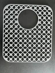 Silicone Folding Non-slip Rear Drain Kitchen Sink Mats Protector for Bottom of Farmhouse Stainless Steel Porcelain Sink