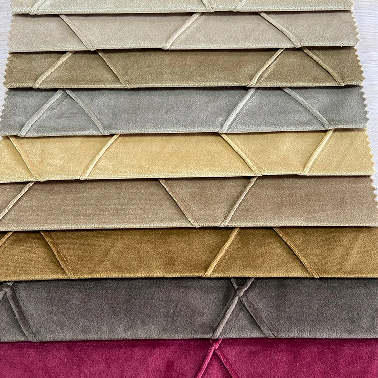 RedSun Textile Free Sample 100% Polyester Bonded Sofa Cover Sewing Holland Velvet Stretch Fabric Upholstery For Clothes