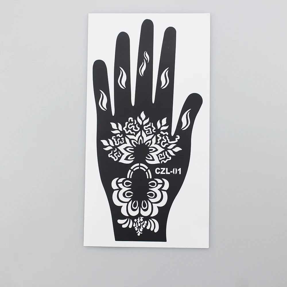 Hot Selling Hand Painting India Mehndi Henna Tattoo Stencil