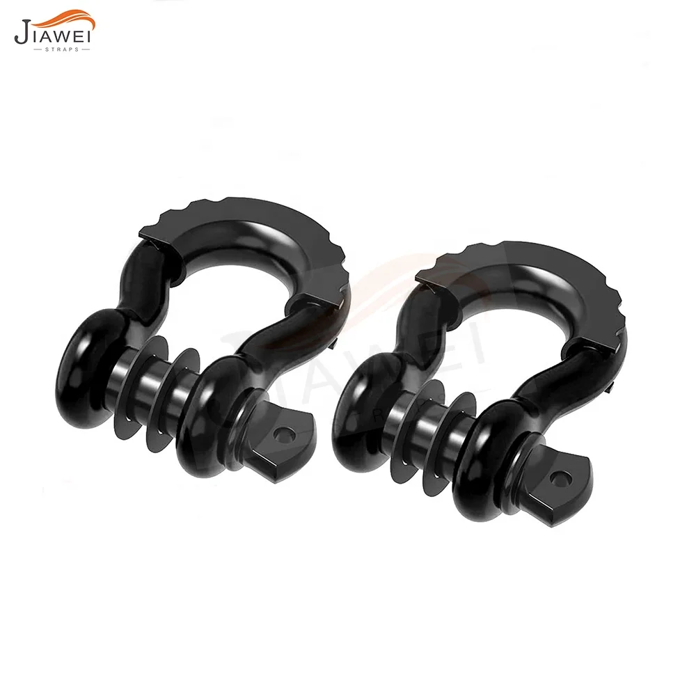 
high quality heavy duty 4.75t D Ring Bow Shackle shackle 4x4 