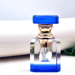 Manufacturer Factory Custom Empty 1mL Refillable Glass K9 Crystal Perfume Bottles for Attar