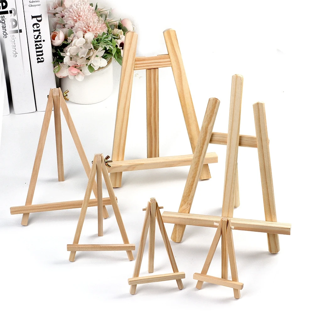 Modern European Design Customized Pine Wood Photo Frame Phone Stand Holder Wooden Easel