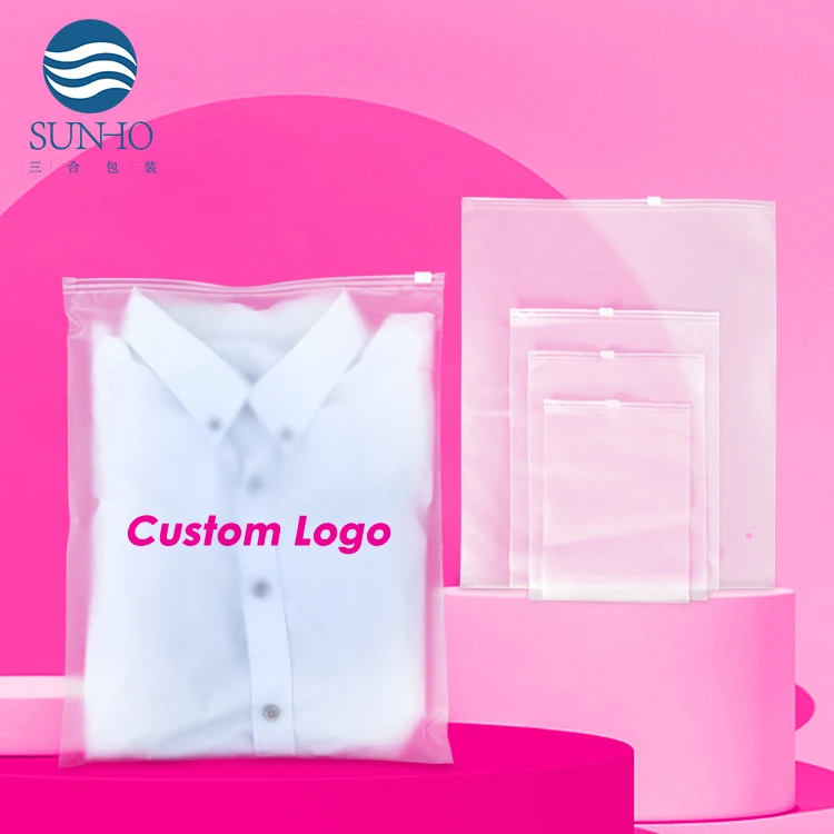 Custom Logo Fashion Jewelry Small PE Zip Lock Bag Plastic Packaging Bag Transparent Zip Lock Custom Logo Bags