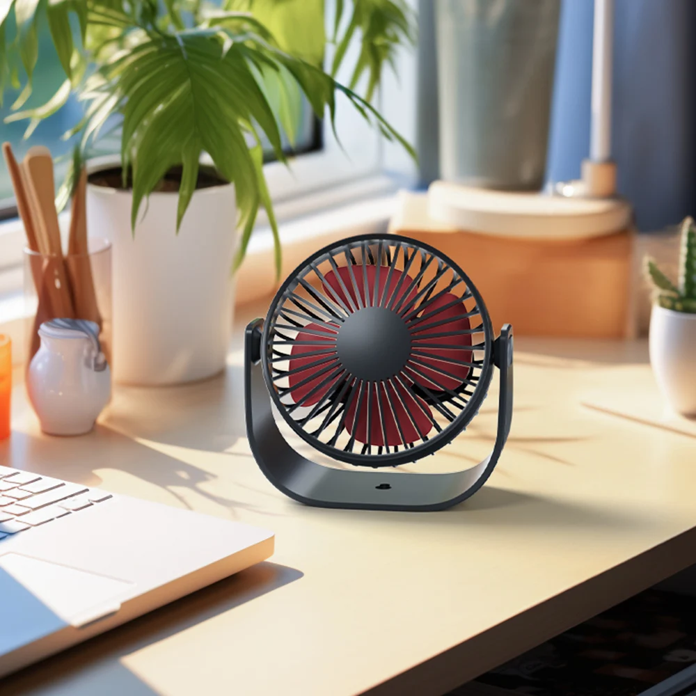 Desktop Convenient small fan Quiet Small desktop dormitory office high air volume Mini USB fan