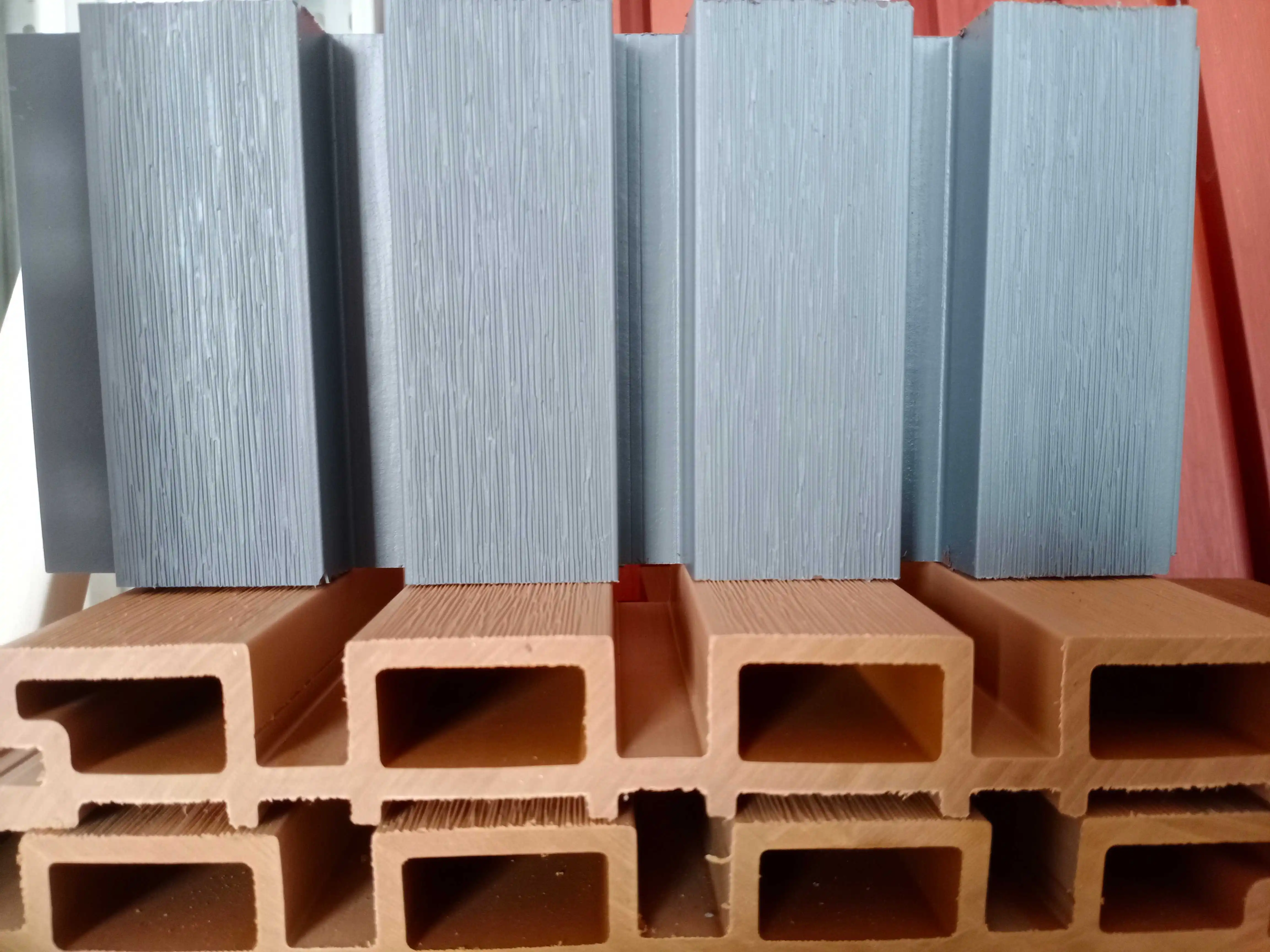 pvc wood wall panel wooden wall outdoor cladding laminated wpc wall panel