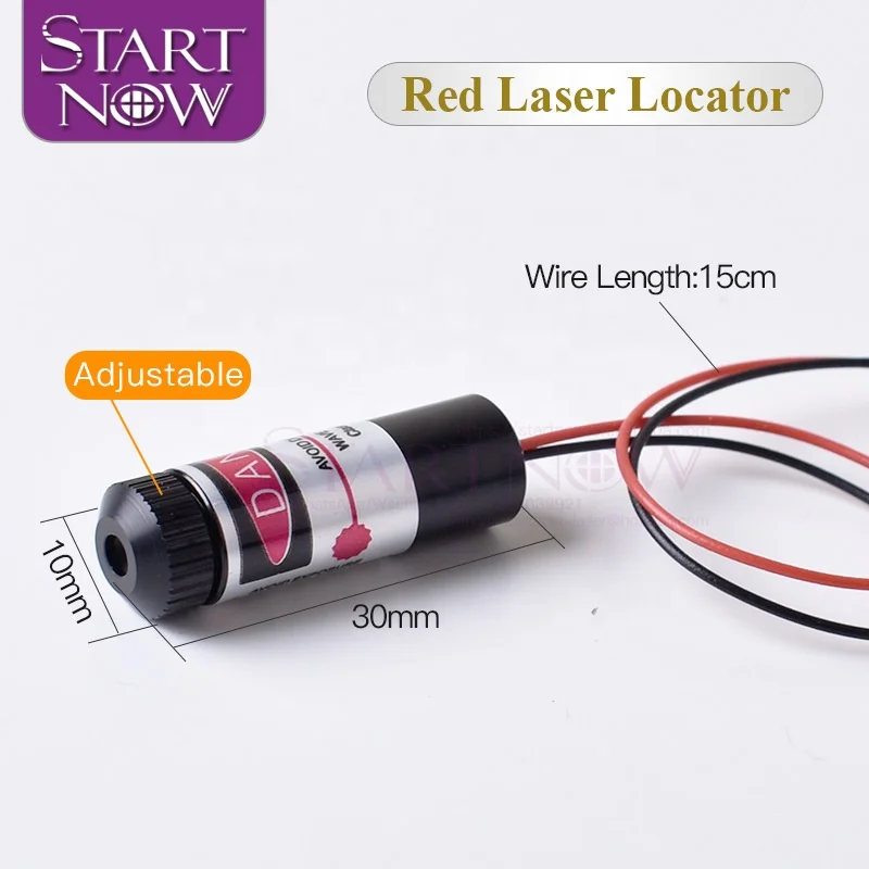 Set 10*30s 650nm Laser Module Laser Red Locator Dot Beam With Mount For Marking Machine Alignment Laser Positioning Accessories