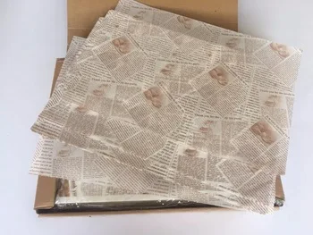 
Newspaper-like food packing paper foodstuff wrapping paper 