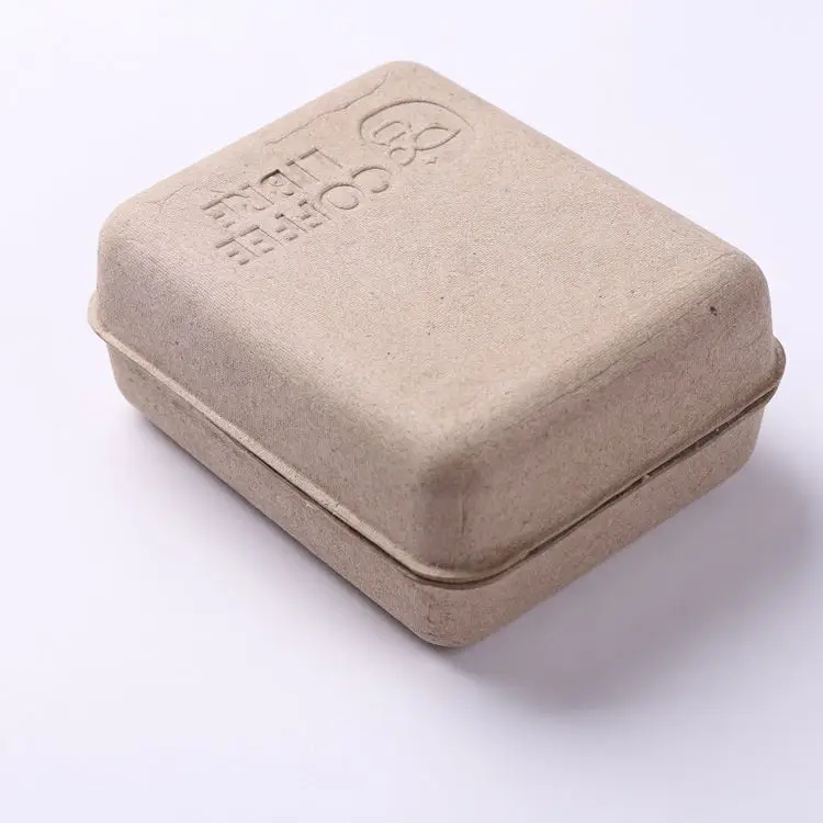 Biodegradable Recyclable Paper Packaging Box Pulp Box Custom Molded Pulp Packaging Pulp Soap Box Packing