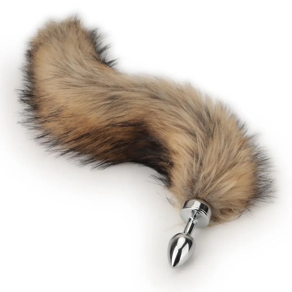 Cosplay BDSM Removable Magnetic Fur Fox Tail Rabbit Horse Tail Anal Butt Plug Magnetic but plug Sex toys for girl