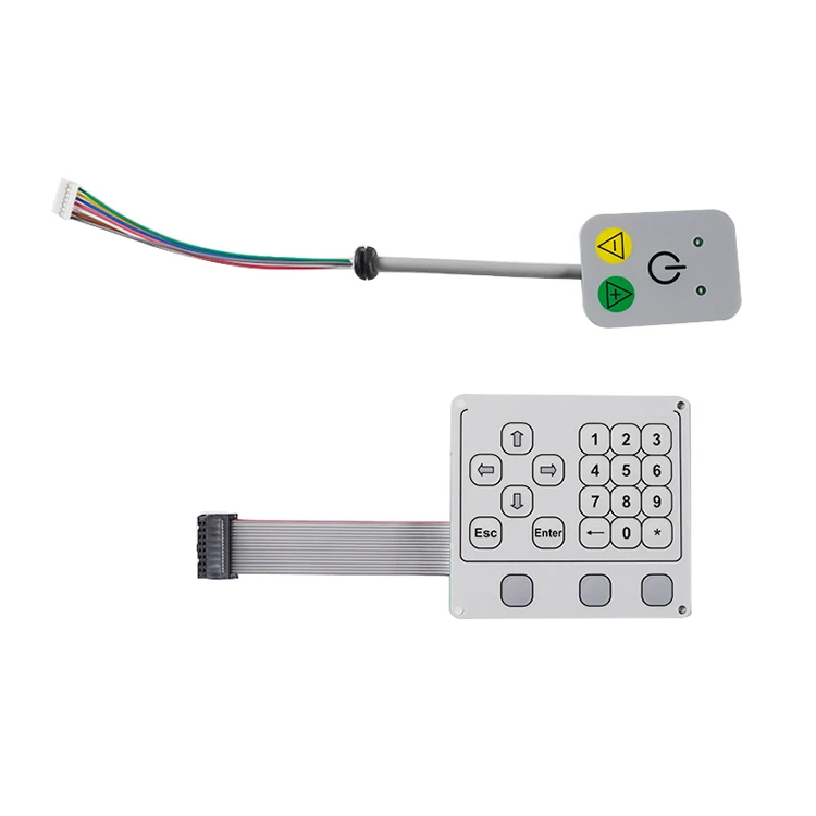 Emboss tactile push button microwave oven membrane switch keypad