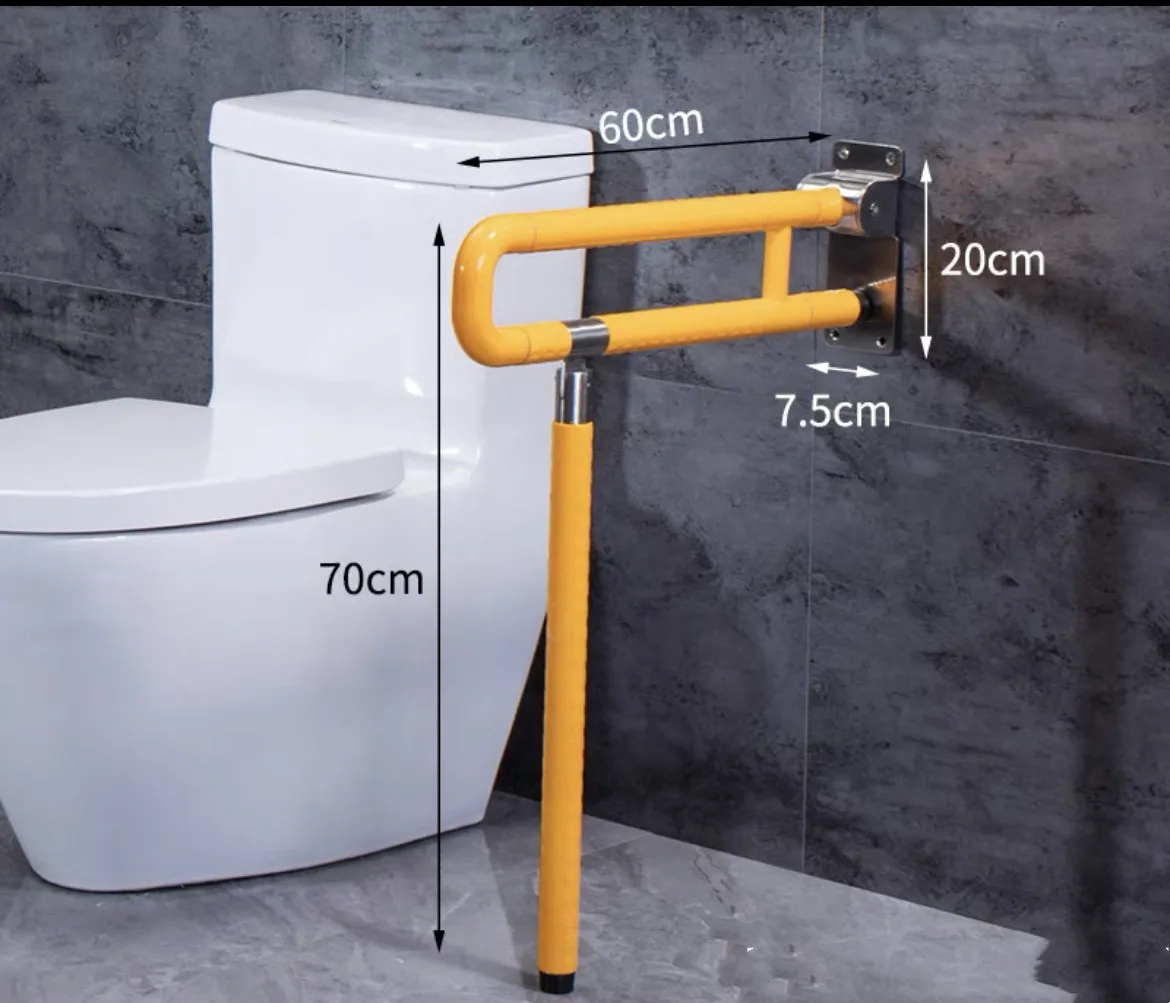 Bathroom Wall mount safety grab bar elderly toilet fold able unattached handrails for