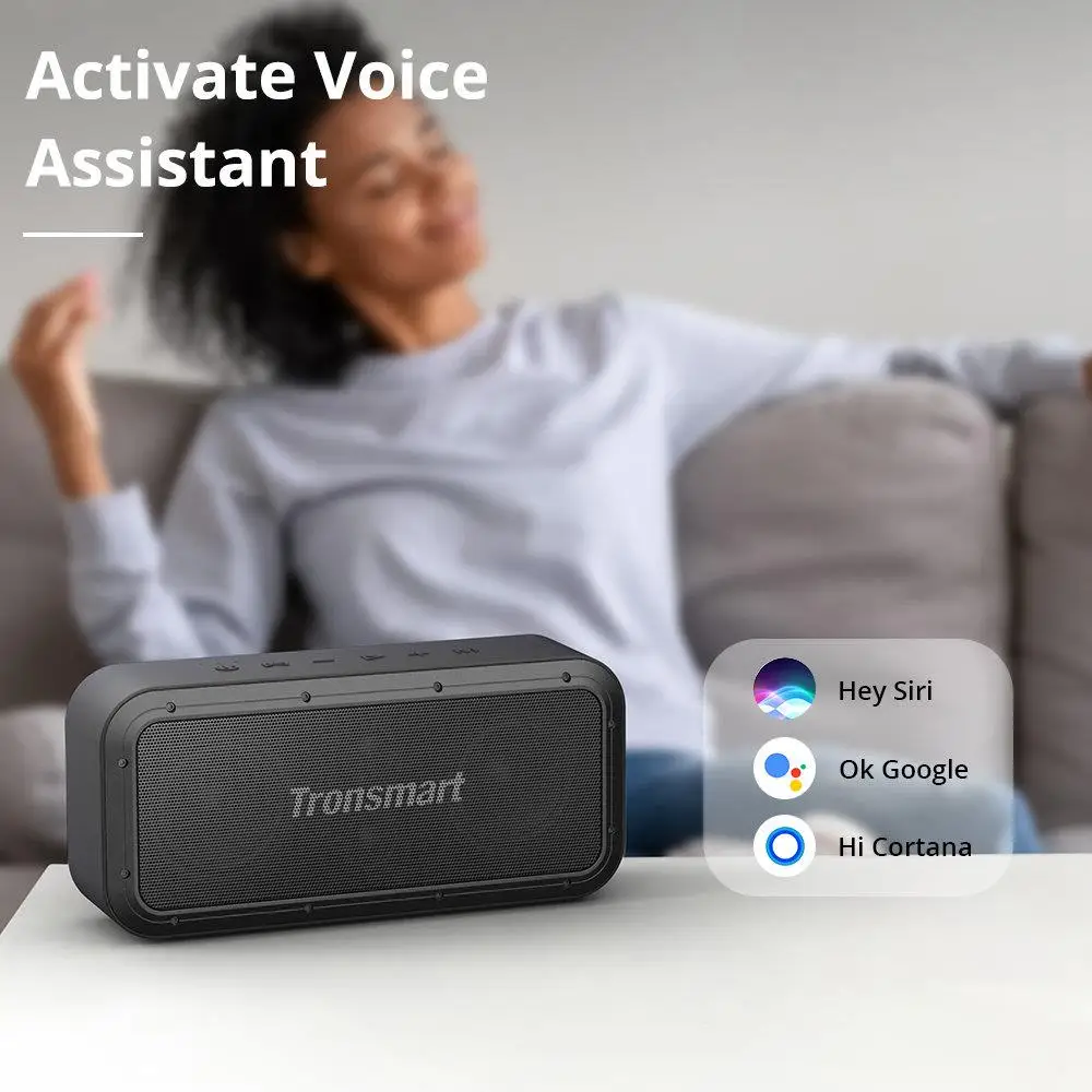 Портативная Беспроводная колонка Tronsmart Force Pro 60 Вт 15 часов воспроизведения водонепроницаемая IPX7 BT 5 0 смарт-Колонка NFC