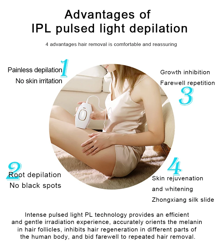 New Female Epilator Rechargeable Lady Hair Removal Shaver for Women Electric Bikini Trimmer Professional Shaving Machine