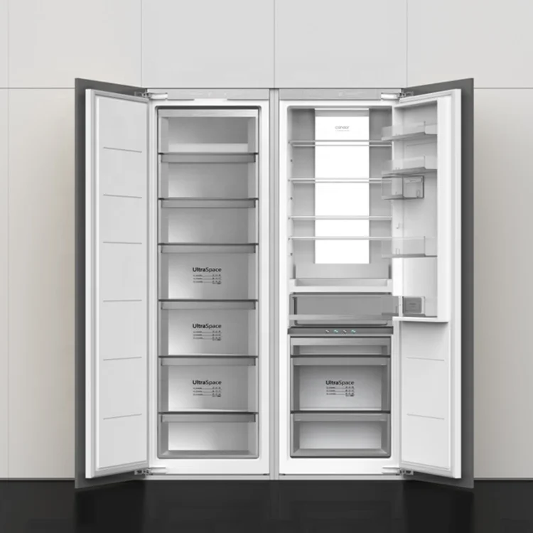 Candor custom large capacity kitchen appliances combination integrated fridge built in fridge freezer 1770(H)*556(W)*545(D) mm