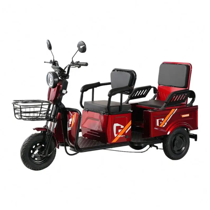 Chinese Supplier 600W 48V 20Ah Motor 3 Wheel Electric Tricycle For Adult