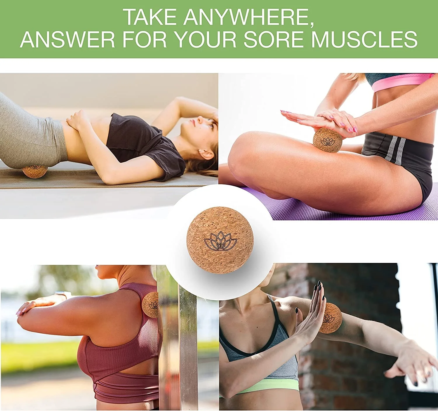 Eco-friendly Coconut Natural Fiber Acupressure Massage Mat With Buckwheat Pillow