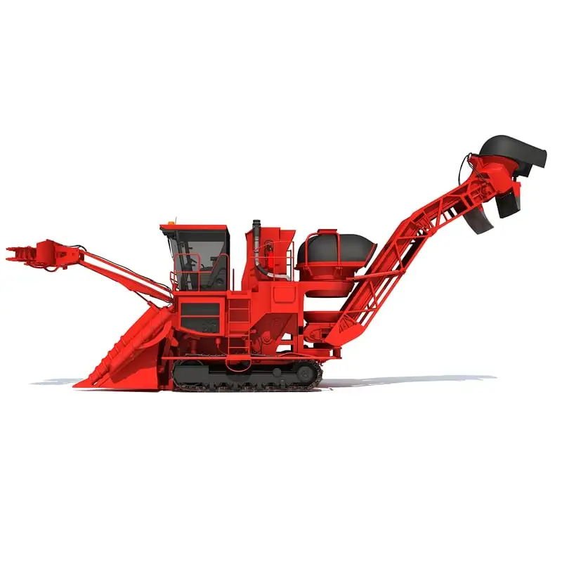Crawler Rubber Track 2 Rows Peanut Harvester For Sale