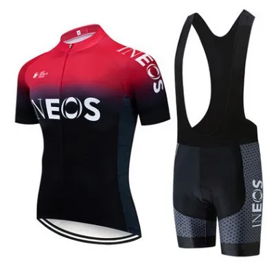 Wholesale cycling jersey and bib set high quality cycling jersey clothes two piece sets