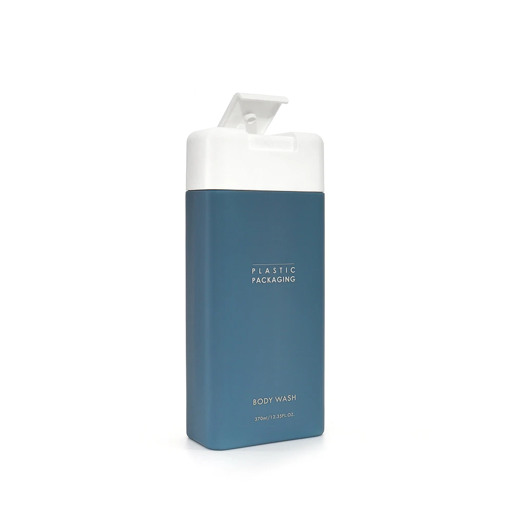 colorful skincare packaging  50ml 100ml 150ml 250ml 375ml flip cap shampoo bottle square hdpe plastic shampoo bottles