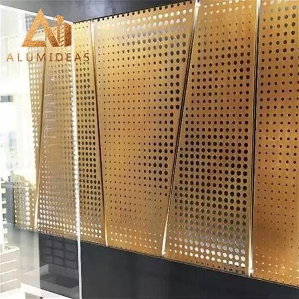 Decorative Metal Screen Panels Building Wall Aluminum Cladding Customized Decorative Design Support