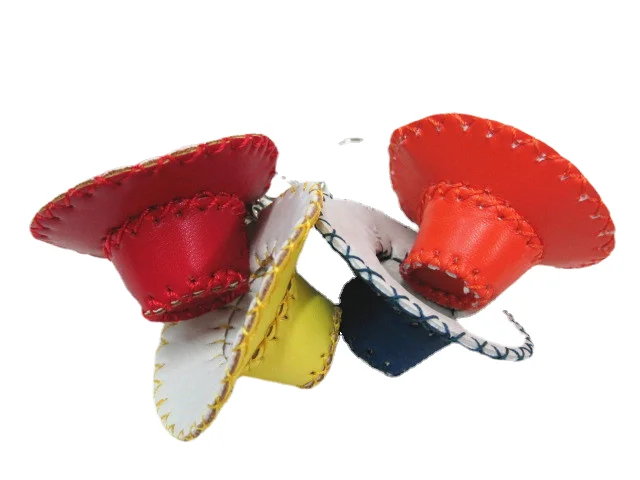 Fashion baseball cap key chain pendant craft hat ring Cowboy wholesale gift factory
