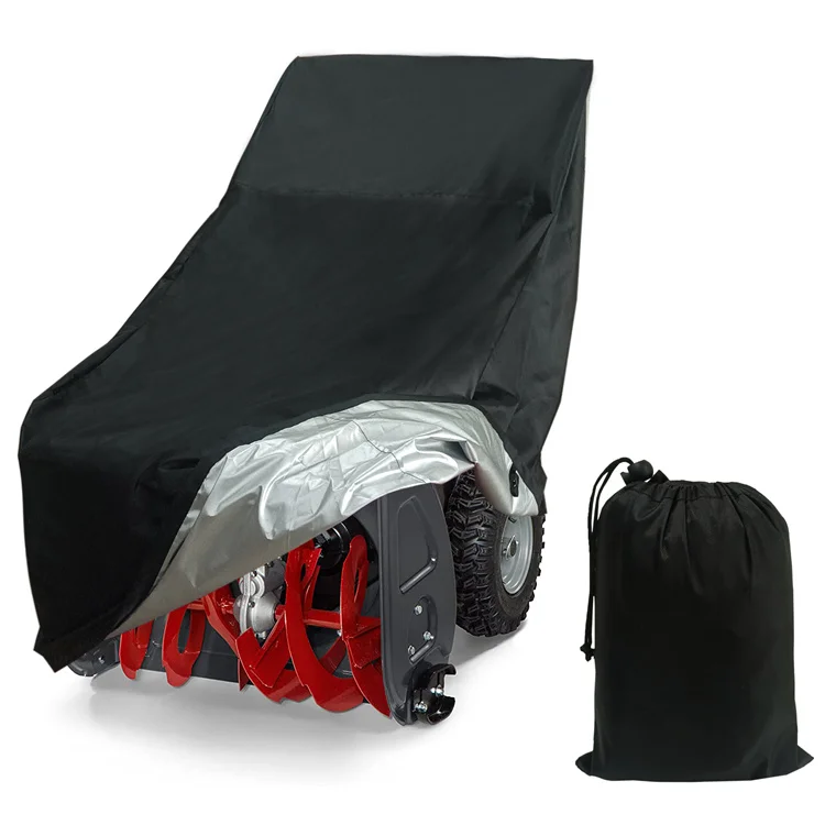 Heavy Duty 210D Polyester Snow Thrower Cover with UV Protection Waterproof Wind (Black and Camo)