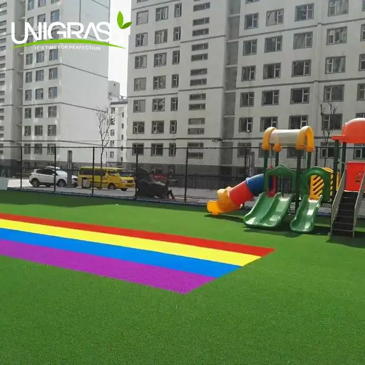 UNI Color Artificial Grass Synthe Turf For Garden Carpet Red Colors Outdoor Grass Carpet Artificial Grass Turf For Indoo